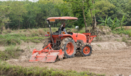Tractor-Mounted Rotavator